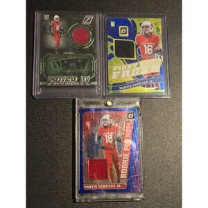 Panini Football Marvin Harrison jr Rookie Patch Lot Arizona Cardinals 2024 Relic